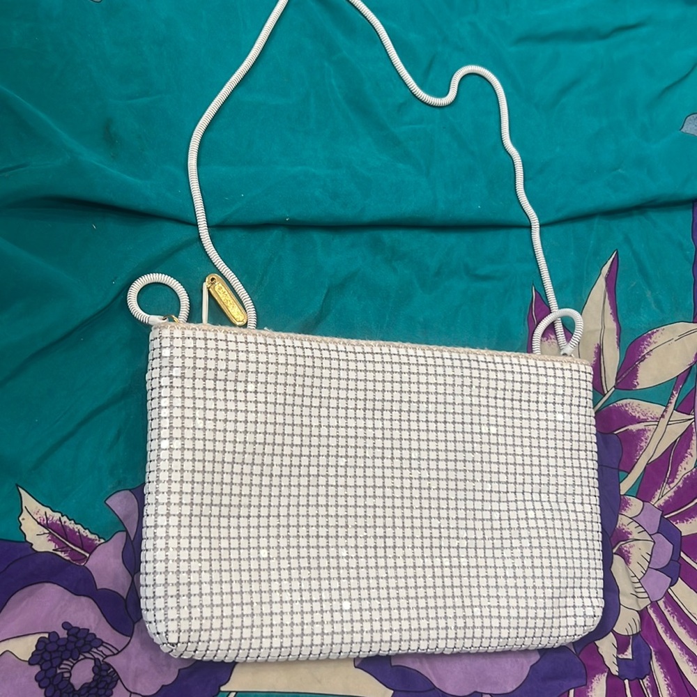 CARLA MARCHI metal mesh vintage clutch